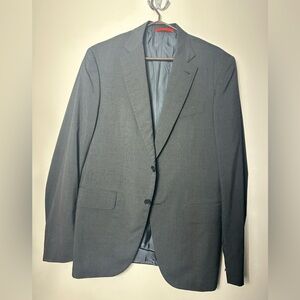 NWOT Isaia Napoli McKay Thomas Blazer 40R (Est) Charcoal Wool Silk Made Italy